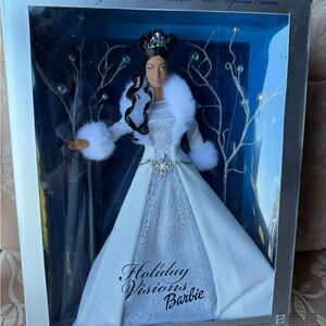 Barbie Holiday Decor in White and Silver